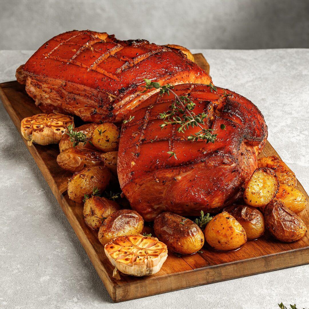 Umăr de porc pre-copt Salamer, cu crustă aurie, ideal pentru masa de sărbători